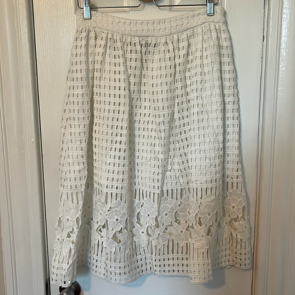 White Skirt Floral